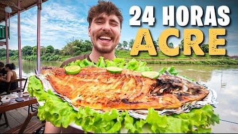 Gaba, youtuber de gastronomia com 2,5 milhões de inscritos, visita o Acre: “fantástico
