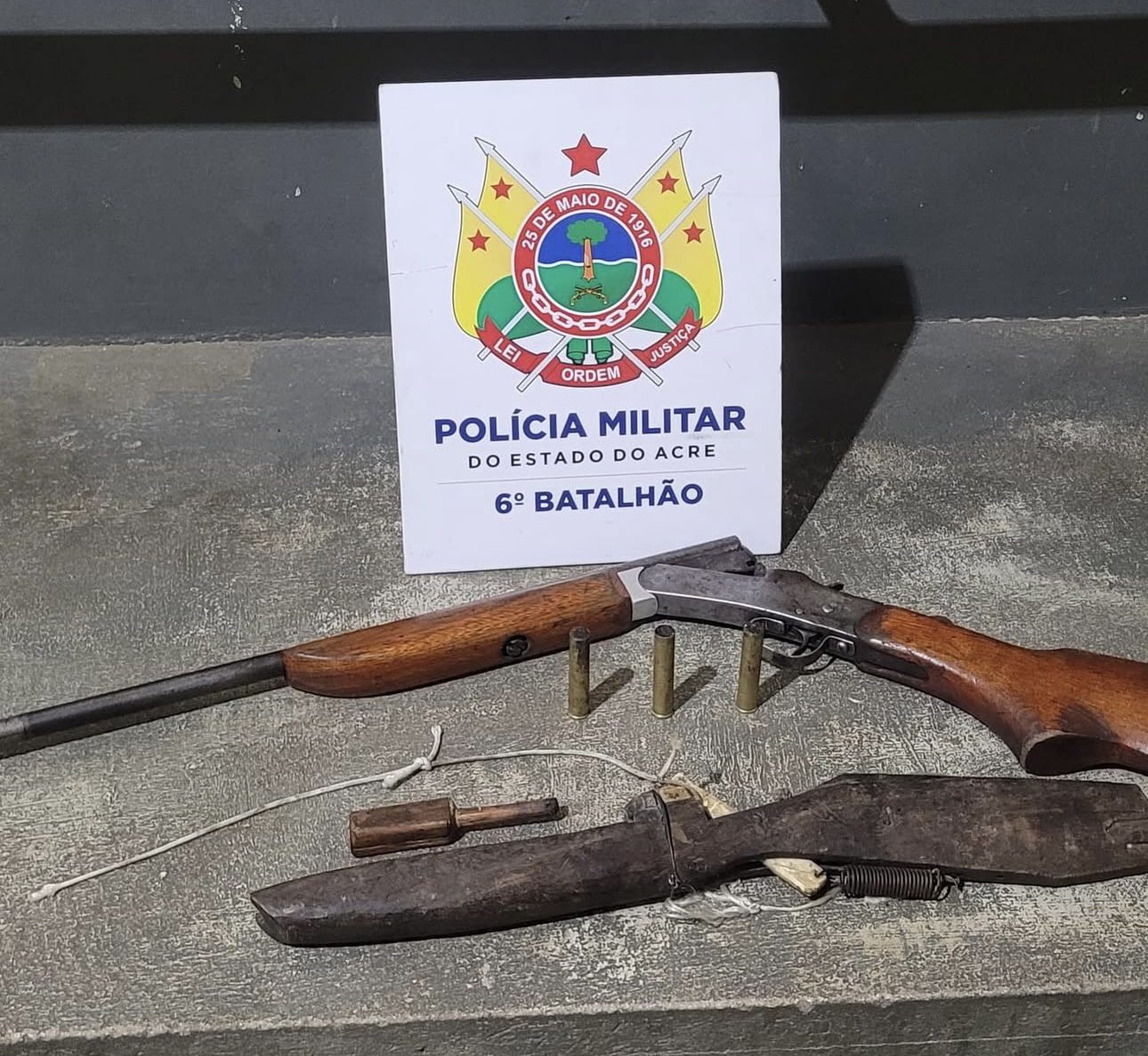 Homem é preso por ameaçar companheira com arma de fogo na zona rural de Cruzeiro do Sul