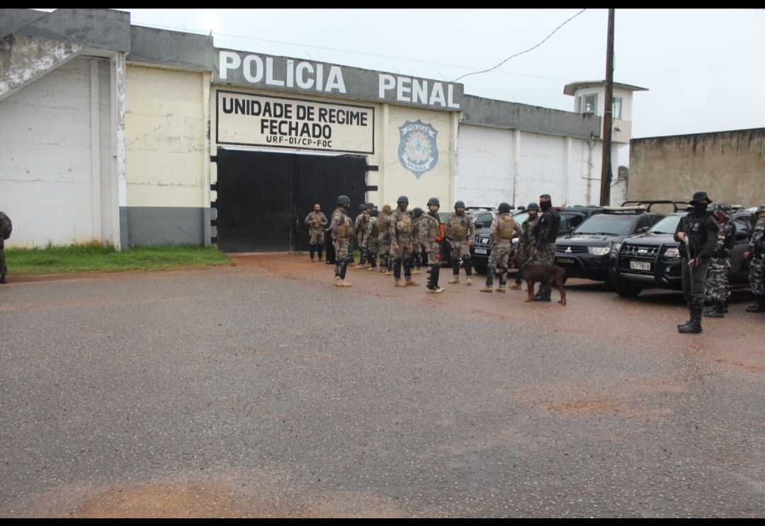 Segurança Pública do Acre realiza operação integrada no Complexo Penitenciário de Rio Branco