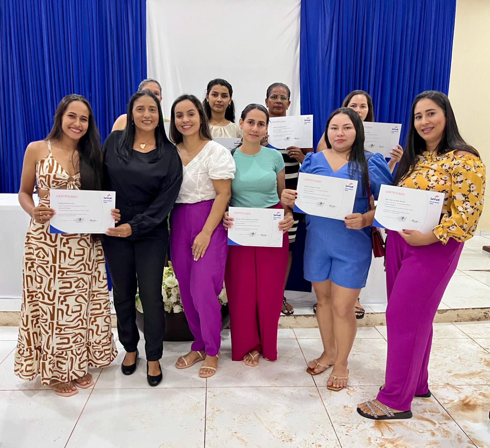 Vereadora Cleide Silva participa da certificação de alunos do curso do SENAC