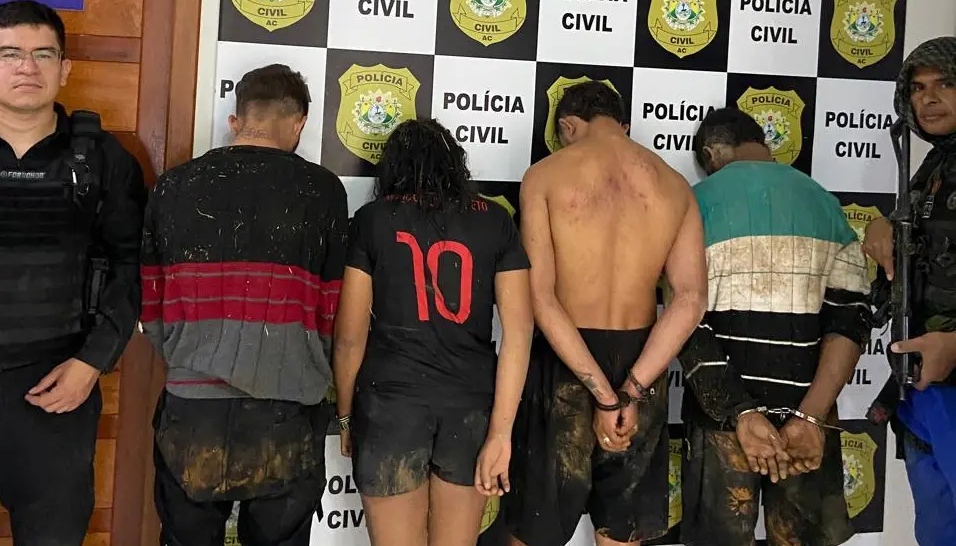 Três são presos e menor que liderava grupo criminoso é apreendido em Porto Walter