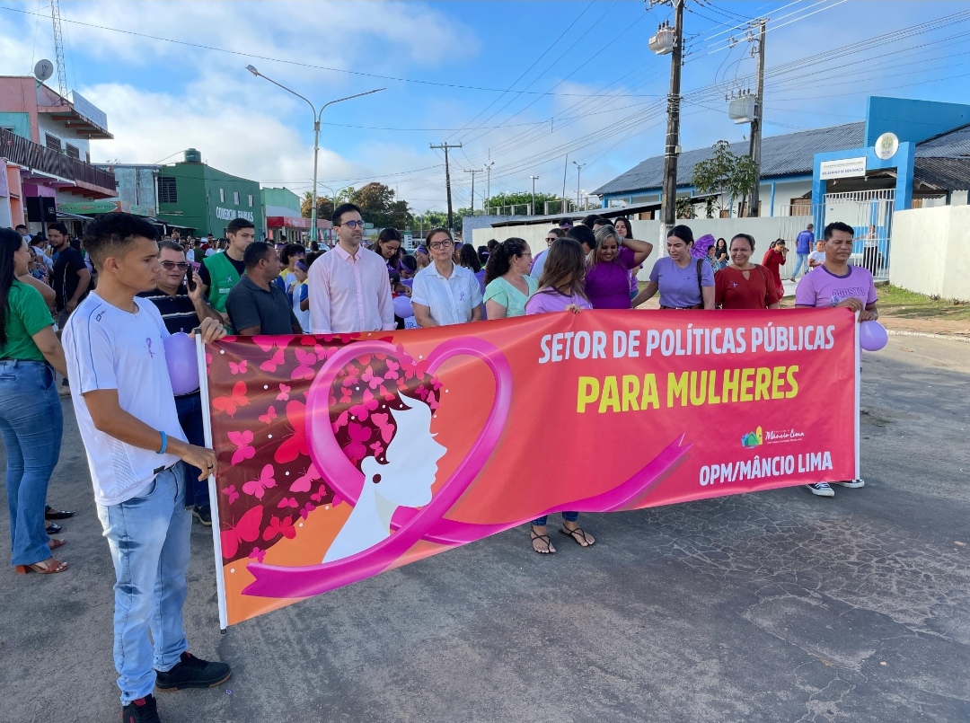 Caminhada Marca Início do Agosto Lilás em Mâncio Lima com Ações de Conscientização e Apoio