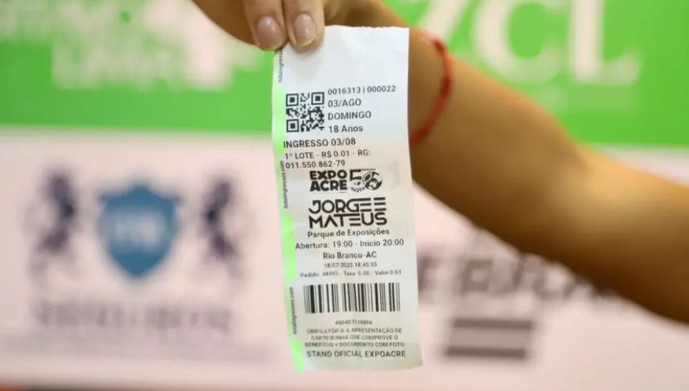 Ingressos para shows da Expoacre 2025 podem ser trocados por alimentos; veja detalhes